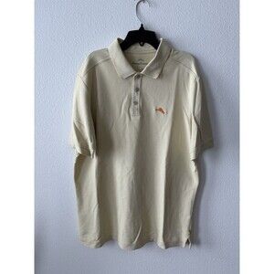 Tommy Bahama Men's Supima The Emfielder IslandZone Polo Light Yellow Size M